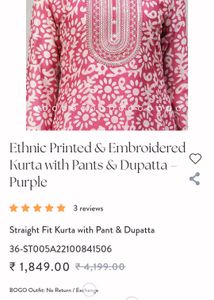 Pink Kurta Set with Dupatta