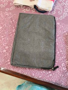 Gray color laptop cover