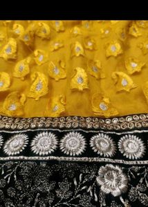 Stunning Yellow Embellished Ethnic Gown
