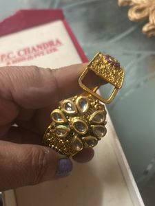 Exquisite Gold kda with Kundan Work