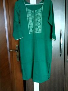 Silk Embroidered Kurti