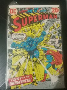 Vintage Superman Comic "Fury of the Energy-Eater!"