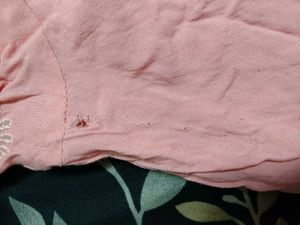 Peach Embroidered Kurta