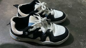 Stylish Black &amp; White Sneakers