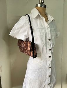 White Denim Button-Up Dress