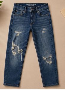 American Eagle Ripped Blue Jeans