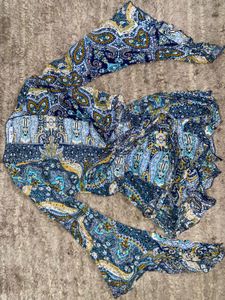 AKERY Paisley Print Wrap Jumpsuit