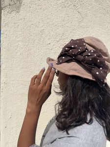 cowgirl Polka Dot with bow  Hat