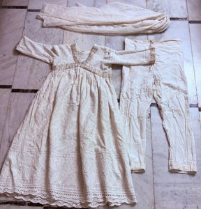 Elegant White Chikankari  set