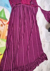 Striped Purple Lingerie Dress nighty