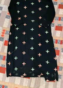 kurtis  frill plazo with contrast du