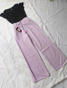 Black Pearl Top With Its Lilac Premium Jeans❤️?