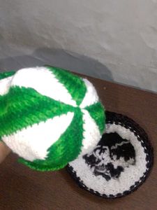 Handmade Knitted Beanies - Set of 2