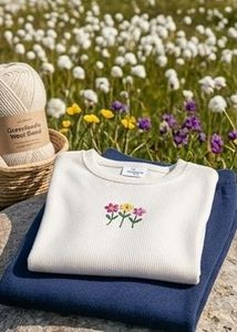 Cute Embroidered Floral T-Shirt🌸✨
