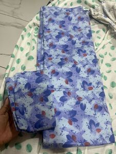 Purple Floral Print  single bedsheet( totally new)