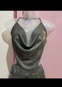 Sparkling Halter Neck Party Top