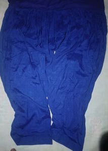 Blue Embroidered Kurti Set with Salwar (Preloved)