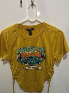 Yellow Graphic Print T-Shirt