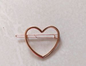 Beautiful Korean Gold Heart Shape Hair Clip/Pin. L