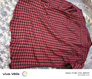 Red &amp; Black Plaid Long Sleeve Shirt😍🥰♥️