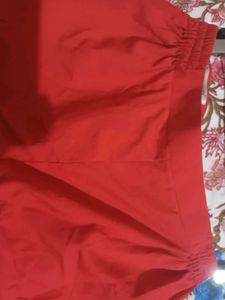 red formal trousers | high waist