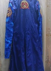 Blue Embroidered Kurta