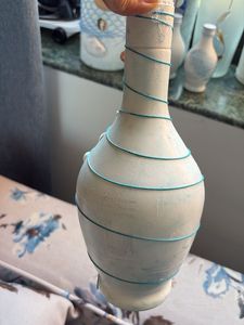 Seashell Decorated Vase