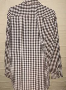 Men's Blue Gingham Checkered Shirt