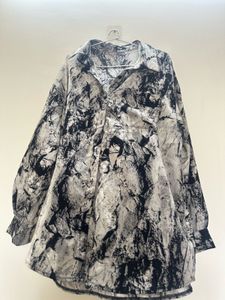 Abstract Print Long Sleeve Shirt