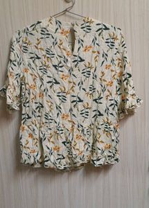 🌼 Vero Moda Floral Peplum Top