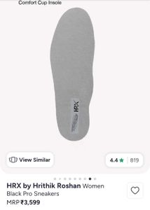 HRX by Hrithik Roshan Black Pro Sneakers