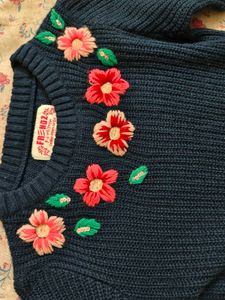 Navy Blue woolen Dress