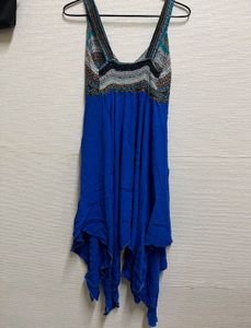 Asymmetric Boho Printed Dress