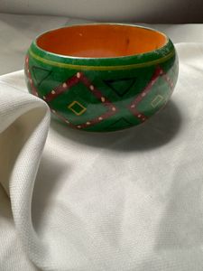 Green Wooden Bangle 💚🌱