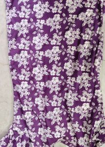 Vibrant Floral Purple Saree