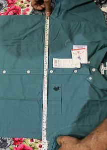 Men's Teal Button-Down Shirt newwdtag