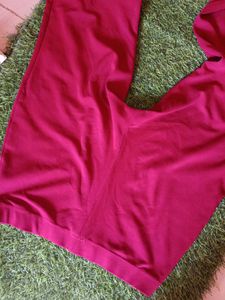 Maroon Bell Bottom Pants women