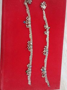 Ornate Anklets with Colorful Stones and bangles co