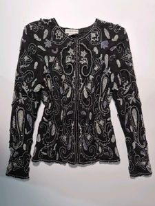 100% Silk Fully Beaded Blouse