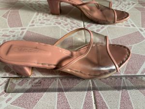 Trendy Clear Strap Heels