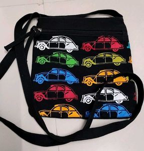 Funky Car Print Pouch
