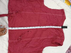 Embroidered Maroon Ethnic Vest