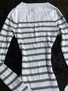 printerest fitted stripped sweater top