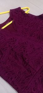 Beautiful Burgandi Colour Dress