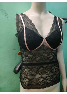 Lace Black Bralette Top