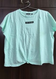 Mint Green T-Shirt with "I'M FUTURE" Graphic
