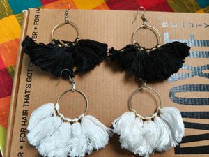 Boho Tassel Hoop Earrings
