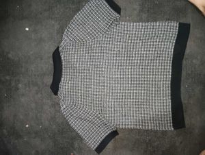 Classic Checked Button-Up Top