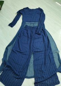 Navy Blue Two-Piece Set