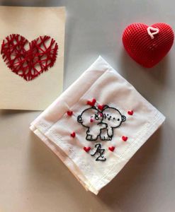 Forever Close – Embroidered Handkerchief